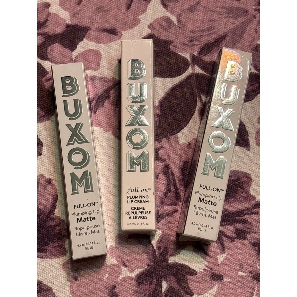 Buxom Full On Plumping Lip Matte lot of 3: GNO, Mudslide, Hit the Beach. NIB